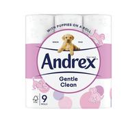 Andrex 2-Ply Toilet Roll Puppies On A Roll White (Pack of 9) 1102053