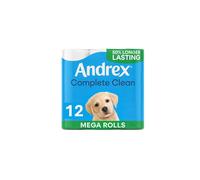 Andrex Classic Clean Mega Toilet Roll 12 Mega XL Same Quality Toilet Roll Lasts Even Longer 12 Mega Toilet Rolls 18 Standard Rolls Paper White 2