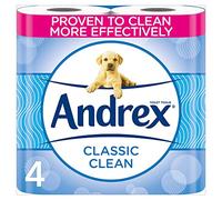 Andrex Classic Clean Toilet Paper, Pack of 4