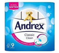 Andrex Classic Clean Toilet Roll Multiple Packs Tissue Paper 9 Rolls 2Ply Cotton (3)