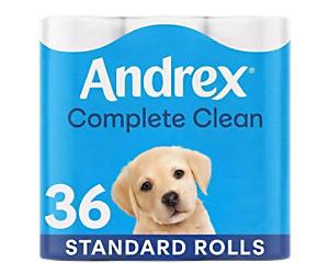 Andrex Complete Clean Toilet Paper 3 Ply 04474132 Pack of 36