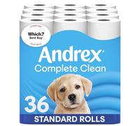 Andrex Complete Clean Toilet Roll - 36 Toilet Rolls, 2-Ply, Bulk Buy, Now Even Softer, FSC Certified, endorsed as a Which? Best Buy
