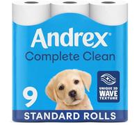 Andrex Classic Clean Toilet Tissue, Pack of 9