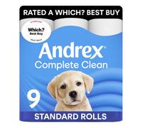 Andrex Complete Clean Toilet Roll - 9 Toilet Rolls, Now Even Softer, FSC Certified, endorsed as a Which? Best Buy