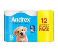 Andrex Complete Clean Toilet Tissue Standard 12 Rolls