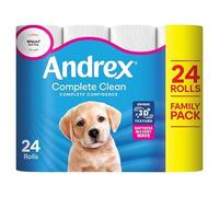 Andrex Complete Clean Toilet Tissue 24 Rolls | Case of 1