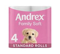 Andrex Gentle Clean Puppies on Roll 2 Ply Toilet Paper, 24, 48 or 72 Rolls - 24 Rolls / x24