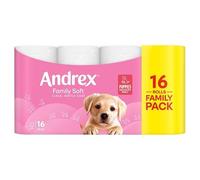 Andrex Family Soft Toilet Tissue 16 Rolls | Case of 1