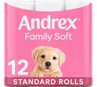 Andrex Family Soft Toilet Tissue, 2-Ply, 12 Rolls