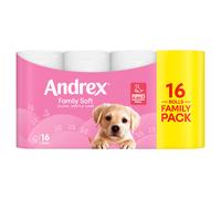 Andrex Family Soft Toilet Tissue, 2-Ply, 16 Rolls