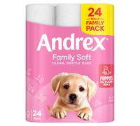 Andrex Family Soft Toilet Tissue, 2-Ply, 24 Rolls