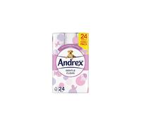 Andrex Gentle Clean Toilet Paper, 24 Rolls