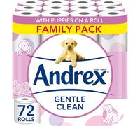 Andrex Gentle Clean Toilet Rolls - 72 Toilet Roll Pack (2-ply)