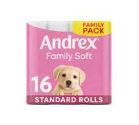 Andrex Gentle Clean Toilet Rolls Pack, 16 Count (Pack of 1)