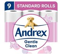 Andrex Gentle Clean White Toilet Roll 9 Pack - PACK (5)
