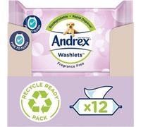 Andrex Plastic Free Classic Clean Washlets 36's - PACK (12)