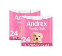 Andrex Puppies Toilet Tissue 48 Rolls 2 Pack Soft Strong Paper