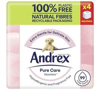 Andrex Pure Care Washlets Moist Toilet Tissue Multipack (4 x 36 Sheets), White