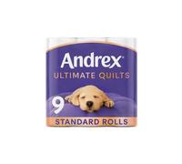 Andrex Quilts Cushioned Softness 'Toilet Tissue' 9 per Pack in White Andrex White