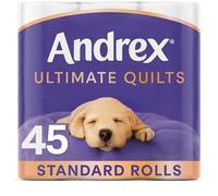 Andrex Quilts Toilet Roll Tissue Paper - 45 Rolls