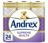 Andrex Supreme Quilts Quilted Toilet Paper - 24 Toilet Roll Pack