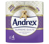 Andrex Supreme Quilts Quilted Toilet Paper 4Roll