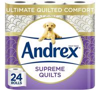 Andrex Supreme Quilts Quilted Toilet Paper ToiletRoll(Packof1)24 Count