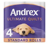Andrex® Supreme Quilts Toilet Tissue, 4 Quilted Toilet Rolls White