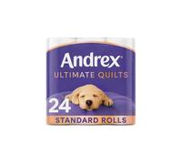 Andrex 'Toilet Rolls' x24 Supreme Quilts Fragrance-Free 3 Ply Toilet Paper in White Andrex White