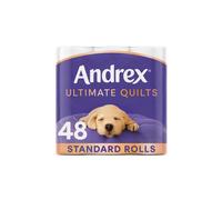 Andrex 'Toilet Rolls' x48 Supreme Quilts Fragrance-Free 3 Ply Toilet Paper in White Andrex White