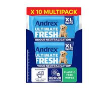 Andrex® Ultimate Fresh XL Incontinence Flushable Hygiene Wipes - Odour Control, Moist Toilet Tissue, 280 sheets