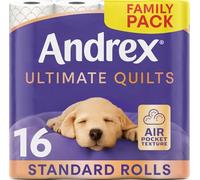 Andrex Ultimate Quilt Toilet Roll - 16 Toilet Rolls, 3-Ply