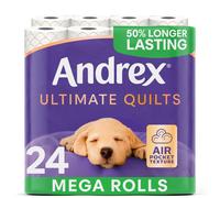 Andrex Ultimate Quilts 24 Mega Toilet Rolls = 36 Standard Toilet