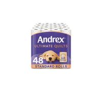 Andrex Ultimate Quilts Toilet Paper 48 Rolls Air Pocket Technology for Soft Thick Sheets Bulk Pack of 48 Quilted Toilet Rolls FSC Certified