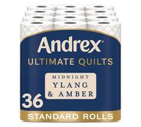 Andrex Ultimate Quilts Toilet Tissue 36 Rolls with Midnight Ylang Amber Fr