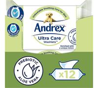 Andrex Ultra Care Washlets - Flushable Toilet Wipes - Soothing Care