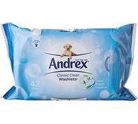 Andrex washlets flushable 42 wipes X 12