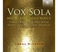 Andriessen / Windsor - Vox Sola [New CD]