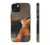Andriez Orange Cat in Traditional Robe Under Full Moon - Matte Tough Case - Compatible with iPhone 13