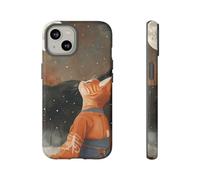 Andriez Orange Cat in Traditional Robe Under Full Moon - Matte Tough Case - Compatible with iPhone 14