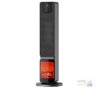 Andrighetti White Ceramic Tower Fan Heater 800-2000W 21x21x65.4cm