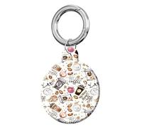 ANDRIU Compatible with Case Airtag Cover,Scratch-Resistant Cover with Loop Keychain Holder, Replacement Tracker Case for Wallet, Luggage, Dogs, and Pets(Coffee Bean)