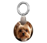 ANDRIU Compatible with Case Airtag Cover,Scratch-Resistant Cover with Loop Keychain Holder, Replacement Tracker Case for Wallet, Luggage, Dogs, and Pets(Yorkshire Terrier)