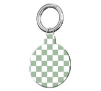 ANDRIU Compatible with Case Airtag Cover,Scratch-Resistant Cover with Loop Keychain Holder, Replacement Tracker Case for Wallet, Luggage, Dogs, and Pets(Sage Green Checkered)