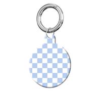 ANDRIU Compatible with Case Airtag Cover,Scratch-Resistant Cover with Loop Keychain Holder, Replacement Tracker Case for Wallet, Luggage, Dogs, and Pets(Blue White Checkered)