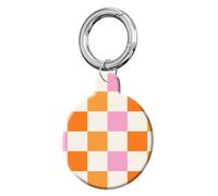 ANDRIU Compatible with Case Airtag Cover,Scratch-Resistant Cover with Loop Keychain Holder, Replacement Tracker Case for Wallet, Luggage, Dogs, and Pets(Funny Checkred)