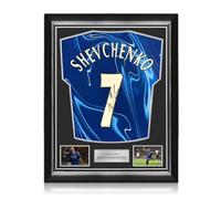 Andriy Shevchenko Signed Chelsea 2024-25 Football Shirt. Superior Frame