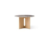 Androgyne Dining Table Ø120 Natural Oak/Grey Galaxy