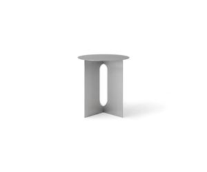 Androgyne Side Table Ø40 Brushed Steel
