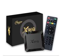 Android 10.0 TV Box, X96 Q Android TV Box Allwinner H313 Quad Core Arm Cortex A53, 2GB RAM 16GB ROM Smart TV Box Soporte 4K 3D Set Top Box, Media Player (2GB 16GB)